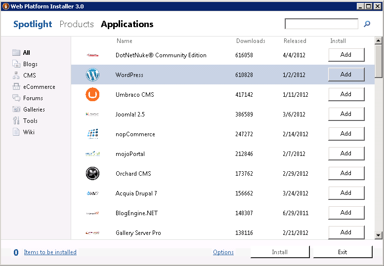 Install platform. Web платформа.