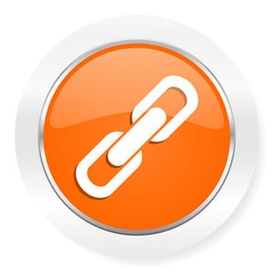 link orange computer icon